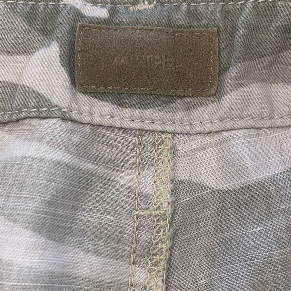 Mother Denim Shaker Chop Crop Fray Pant in Desert Print Size 29 $218 - Picture 7 of 13